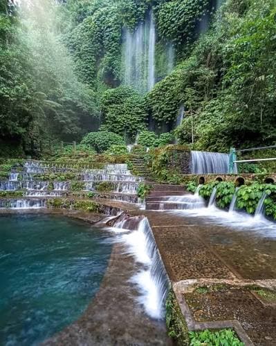 Benang Stokel and Benang Kelambu Waterfall