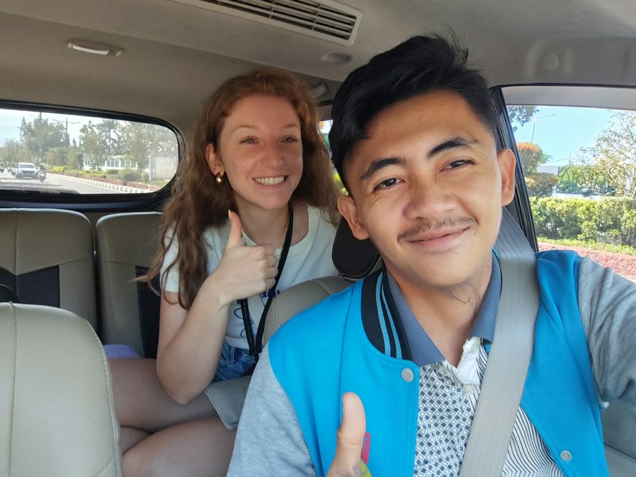 Happy smiles at the world-renowned Mandalika International Circuit and beach strip.